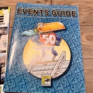 Comic-Con - 50th comic con,  conference events guide 2019 - collector item